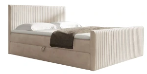 Boxspringbett POLARIS 140x200 Doppelbett Matratze Topper Bettkästen