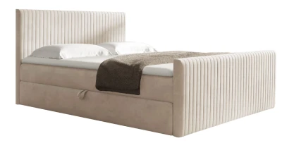 King Size Boxspringbett POLARIS 200x200 Kontinentalbett Matratze Topper Bettkasten