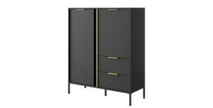 Highboard LARS 2d2s Kommode Anthrazit 