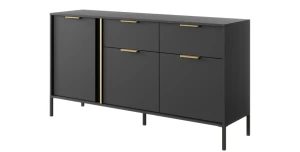 Kommode LARS 153 cm 3d2s Anthrazit