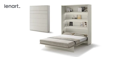 Wandklappbett Bed Concept BC-12 160x200 Schrankbett Vertikal Lenart Gästebett Kashmir