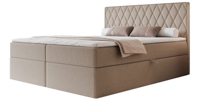 Boxspringbett Caro 160x200 (Bonell-Matratze und Topper), mit zwei Bettkästen     