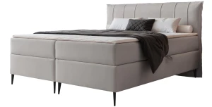 Boxspringbett Suzi 160x200 (Bonell-Matratze und Topper), mit zwei Bettkästen 