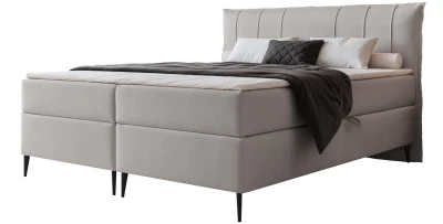 Boxspringbett Suzi 200x200 (Bonell-Matratze und Topper), mit zwei Bettkästen   