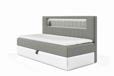 Boxspringbett Gold 2 90x200 Einzelbett mit Bettkasten kontinentales Bett