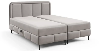 Boxspringbett Laura 140x200 cm mit Bonell-Matratze, zwei Bettkästen für die Bettwäsche  