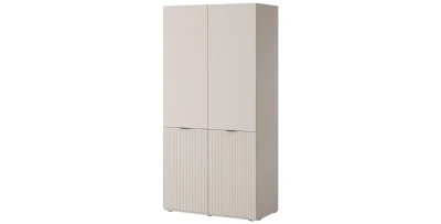 Kleiderschrank Garderobenschrank SANDBOX NOVA 100cm – Kaschmir Matt