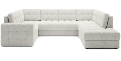 Wohnlandschaft U-Form Blewett mit Schlaffunktion und Bettkasten  