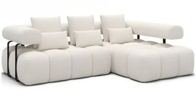 Moderne Ecksofa LEVVI mit Schlaffunktion und elektrischem Mechanismus 
