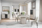 Helle Wohn- und Esszimmer Einrichtung mit dem Tisch Linnea in Kaschmir