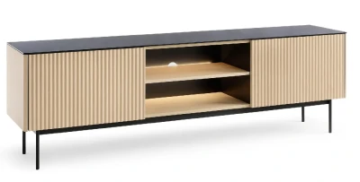 TV-Lowboard ORTA RTV-180 Eiche Vincenza mit LED – Holzoptik