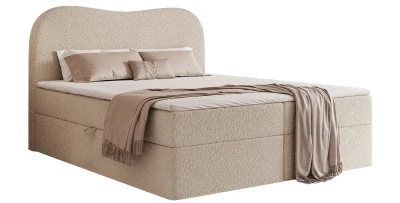 Boxspringbett NUAGE 120x200 cm Bettkasten Topper Platzsparend