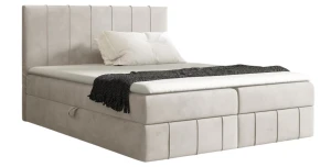 Boxspringbett John 140x200 Samt mit Stauraum