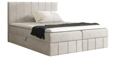 Boxspringbett John 160x200 Samt mit Stauraum