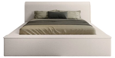 Designer Polsterbett Fatima 140x200 Bouclé mit Stauraum