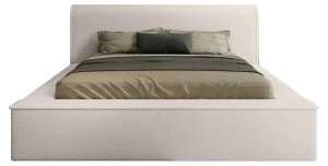 Designer Polsterbett Fatima 160x200 Bouclé mit Stauraum