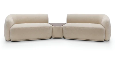 Modulares Sofa mit Tischplatte (2L+TPFT+2R)