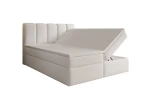 Boxspringbett Leo Bouclé mit Stauraum front Abriamo 04 funkcja 2 biale tlo.jpg