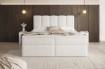 Boxspringbett Leo Bouclé mit Stauraum Abriamo 04 front
