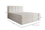 Boxspringbett Leo Bouclé mit Stauraum Abriamo 04  wymiary.jpg