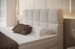 Boxspringbett Massimo Bouclé mit Stauraum kopf