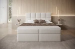 Boxspringbett Massimo Bouclé mit Stauraum front