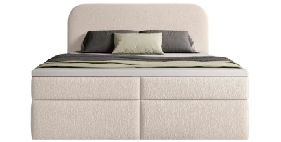 Boxspringbett Gavin Bouclé 120x200 mit Stauraum
