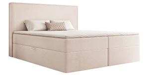 Boxspringbett HIUMA II 200x200 cm mit Bettkasten (Bonell-Matratze + Topper) 