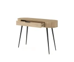 Schminktisch-Konsolentisch-MIZU-120-cm-Cremona-Eiche-Lamellen-mit-Schublade