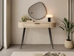 Schminktisch-Konsolentisch-MIZU-120-cm-Cremona-Eiche-Lamellen-mit-Schublade