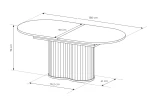 Ausziehbarer-Esstisch-Esszimmertisch-MIZU-180-220-cm-Cremona-Eiche-Lamellen
