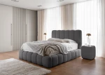 Dunkelgraues Designer Bett Cande 180x200 für zeitlose Interieurs