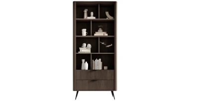 Regal Bücherregal VERIS A 194 cm Eiche Dunin Schwarz – Industrial Design