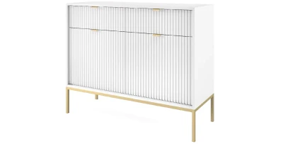  Zweitürige Kommode Nova KSZ-104 weiß/schwarz/grau/grün/Vicenza Eiche