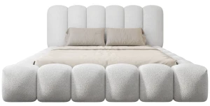 Designer Polsterbett Miami Bouclé 140x200 mit Stauraum