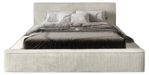 Designer Polsterbett Harmon 160x200 Cord mit Stauraum