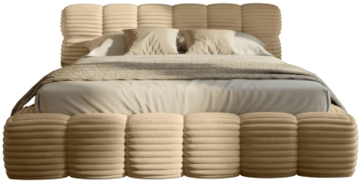 Designer Polsterbett Boston Cord 160x200 mit Stauraum