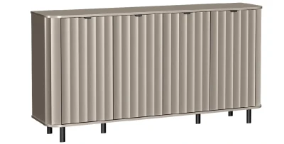 Sideboard, Kommode DIUNA NO-2 Weiß/Grau 
