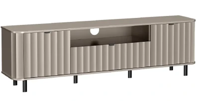 TV-Lowboard DIUNA NO-5 Weiß/Grau   