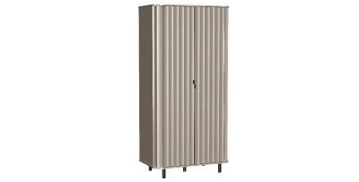 Kleiderschrank DIUNA NO-8 Weiß/Grau  
