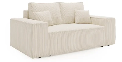 Sofa OLIMPIA Small | 188 cm | Schlaffunktion & Bettkasten | Breitcord-Stoff Poso