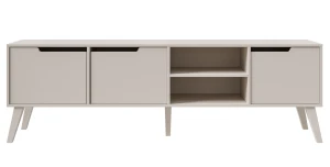 TV-Lowboard LYKKE 180cm Kaschmir | TV-Schrank 3 Türen Japandi