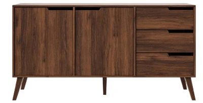 Kommode LYKKE 160 cm Warmia Walnut – Holzoptik