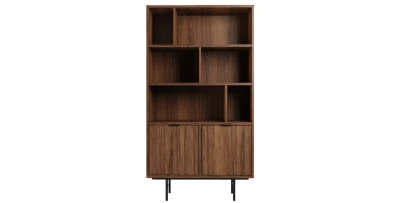 Regal IDA 165 cm | Warmia Walnut/Hikora Natural | Loft Design