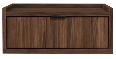 Hängender Nachttisch IDA 165 cm | Warmia Walnut/Hikora Natural | Loft Design 