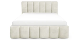 Polsterbett Lunaro 180x200 mit Bettkasten, Bouclé-Bezug - modernes Design