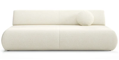Design Schlafsofa Puente (3-Sitzer), Webstoff, verstellbare Armlehnen & Bettkasten, 214 cm breit