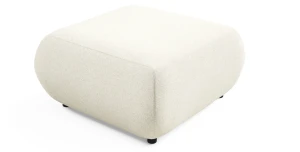 XXL Polsterhocker Puente robuster Webstoff, Soft-Edge Design, 88x88 cm