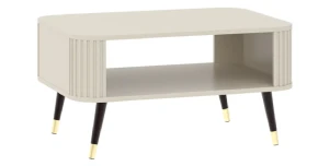 Couchtisch ELODIE | mit Ablage | Kaschmir & Gold