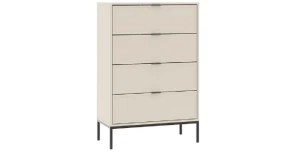 Sideboard DECO 4s | 4 Schubladen| Kaschmir & Schwarz 